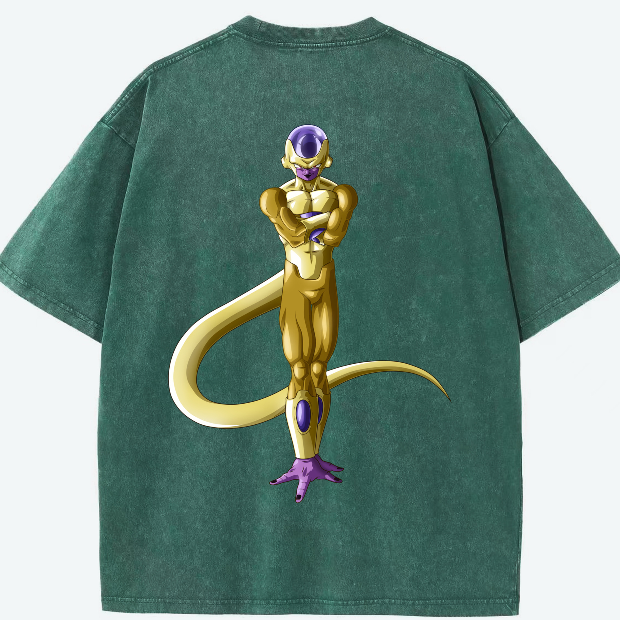 （画像用） ドラゴンボール フリーザ DRAGON BALL Frieza 綿100% ヴィンテージ風 半袖Tシャツ（背面プリント）